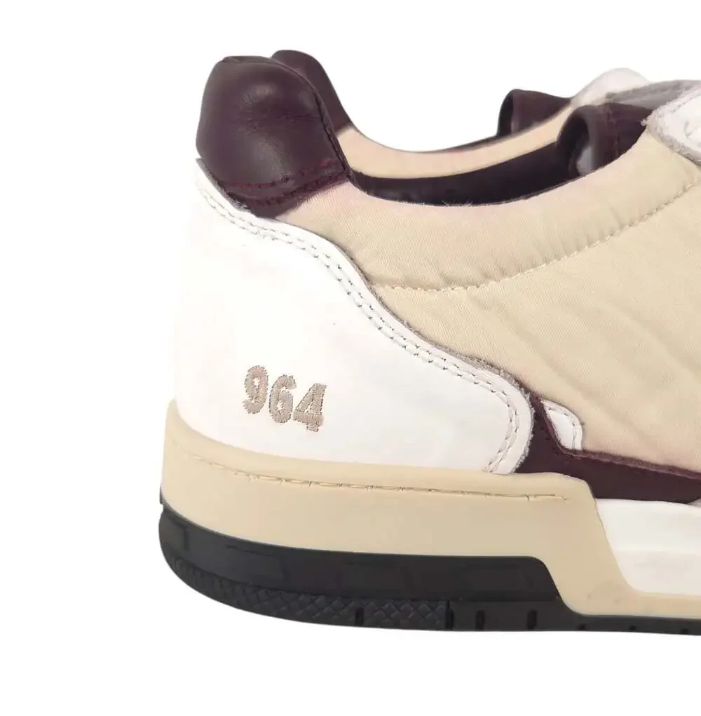 Rhude Rhecess Distressed Leather Sneakers US 10 EU 43 Mens Beige $650